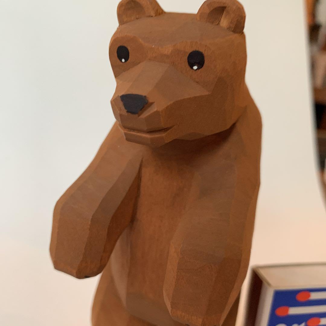 アトリエニキティキ   ドイツ　ハーン社　木彫り人形　クマ アトリエニキ ドイツ ハーン社 木彫り人形 クマ/※もみの木は別売りです. 高